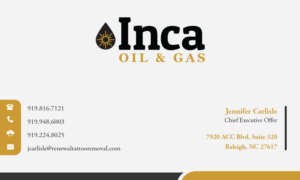 Business Card Design by Pointless Pixels India for Inca Oil and Gas | Design: #19666369