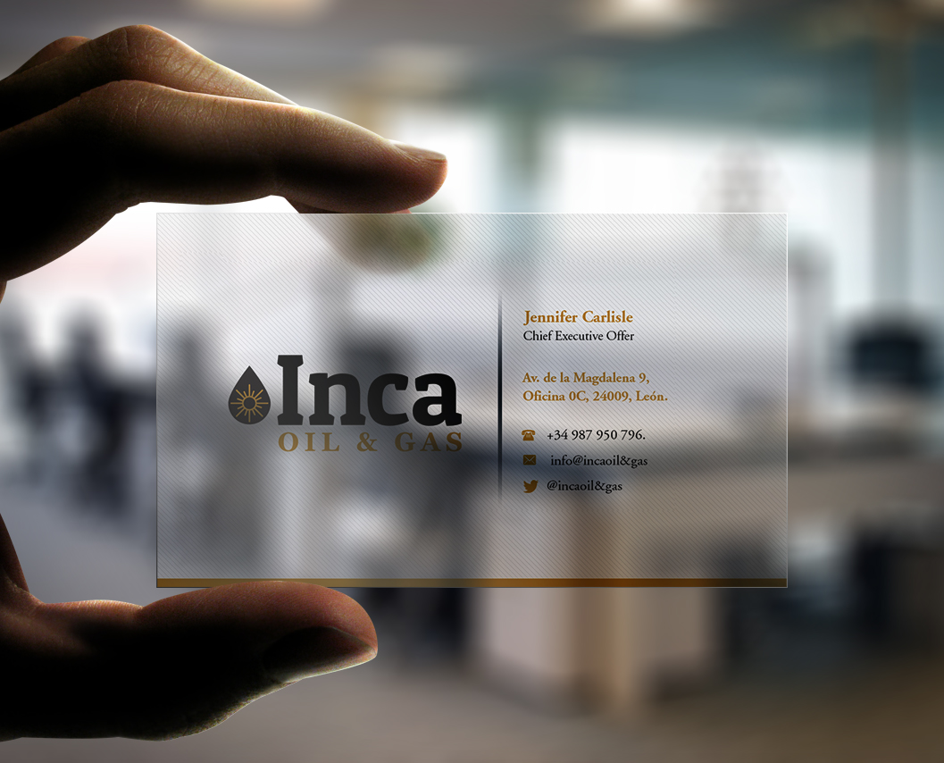 Business Card Design by Pointless Pixels India for Inca Oil and Gas | Design #19666906