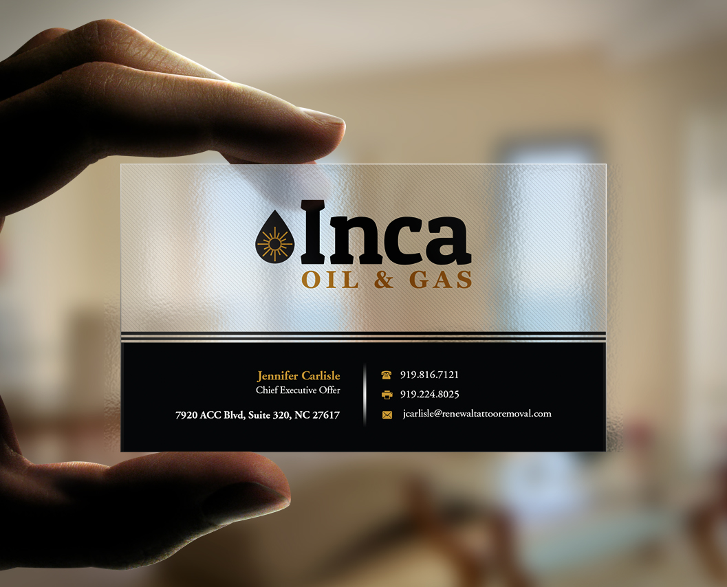 Business Card Design by Pointless Pixels India for Inca Oil and Gas | Design #19666908