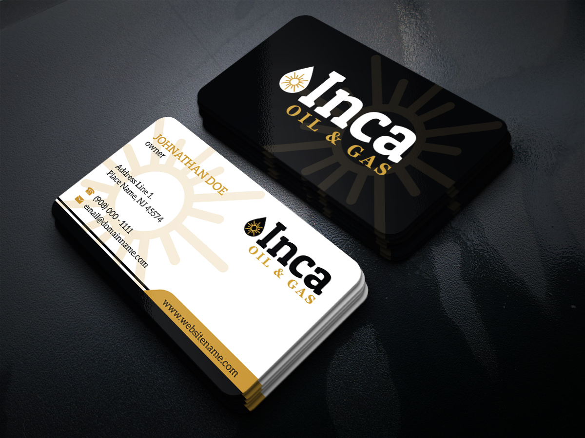 Visitenkarten-Design von JK18 für Inca Oil and Gas | Design #19664071