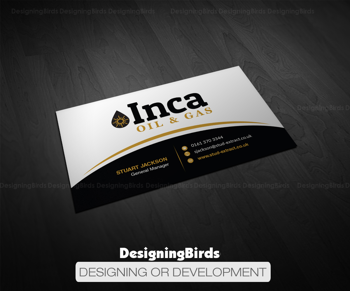Visitenkarten-Design von Designing Birds für Inca Oil and Gas | Design #19666213