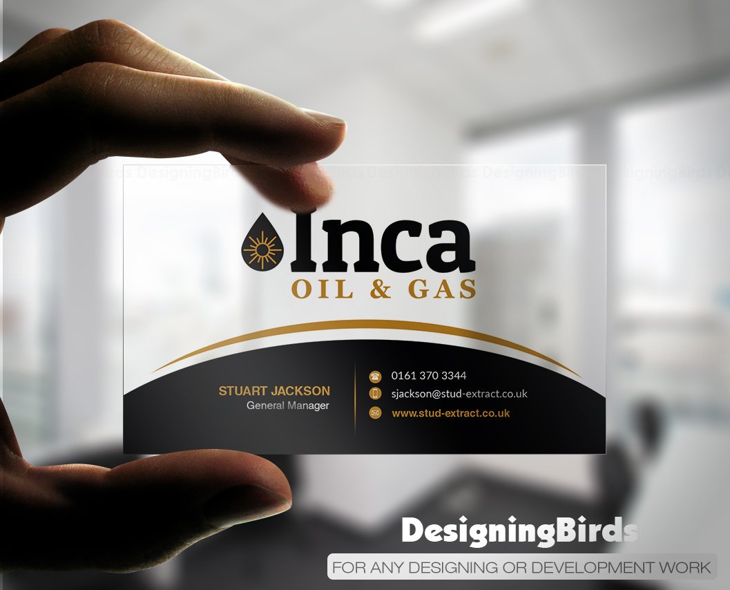 Visitenkarten-Design von Designing Birds für Inca Oil and Gas | Design #19666233