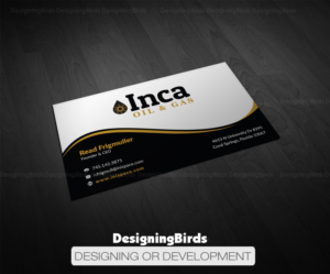 Business Card Design by Designing Birds for Inca Oil and Gas | Design: #19666714