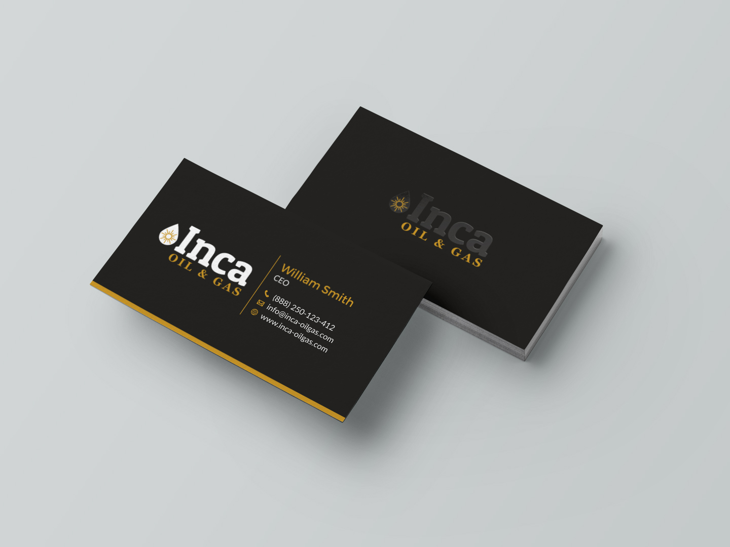 Business Card Design by HYPdesign for Inca Oil and Gas | Design #19670237