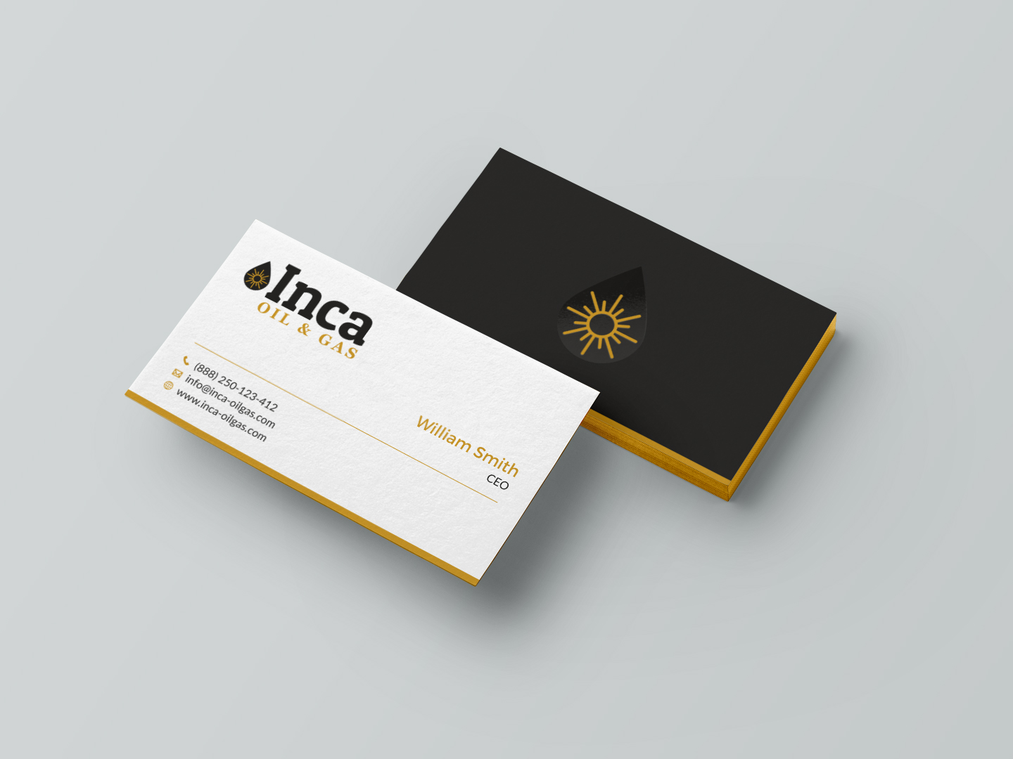 Business Card Design by HYPdesign for Inca Oil and Gas | Design #19670249