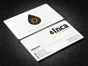 Business Card Design by Brand aid for Inca Oil and Gas | Design: #19668520