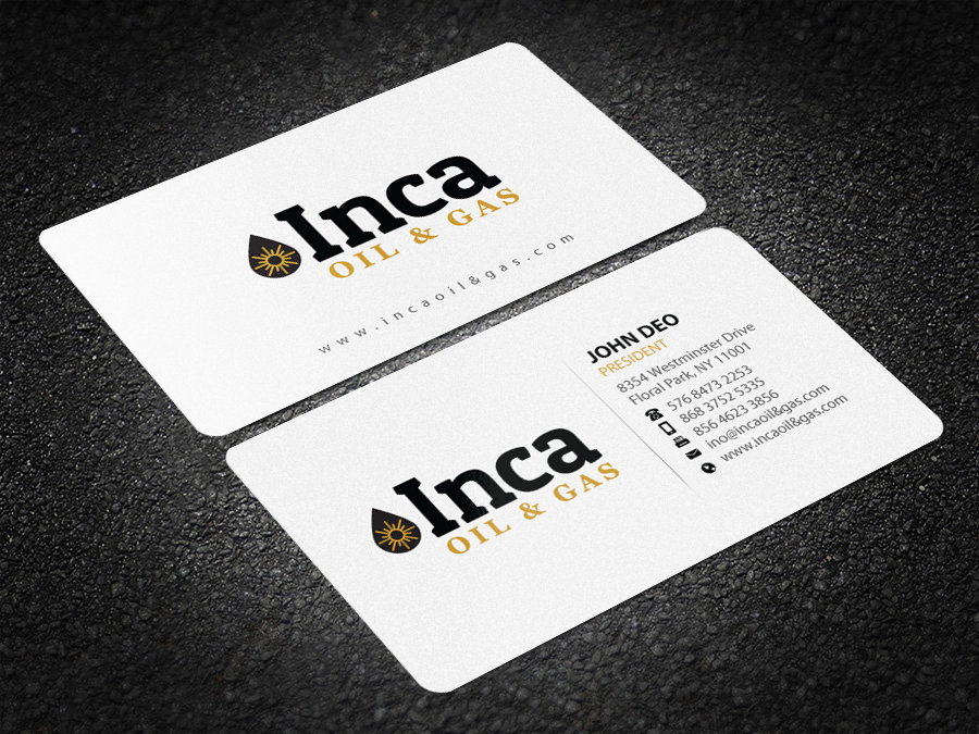 Business Card Design by Brand aid for Inca Oil and Gas | Design #19668521