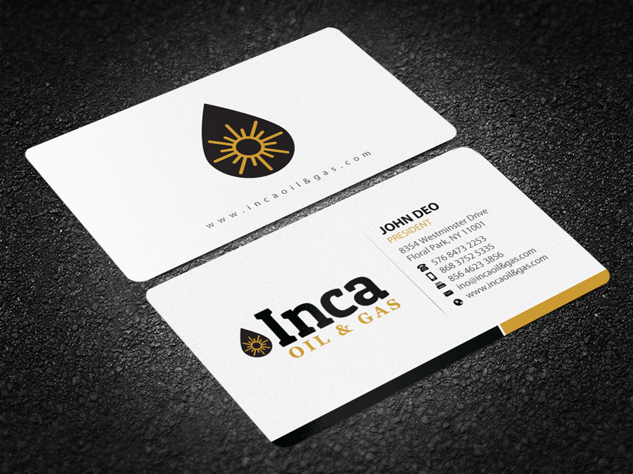 Design de Carte de Visite par Brand aid pour Inca Oil and Gas | Design #19668523