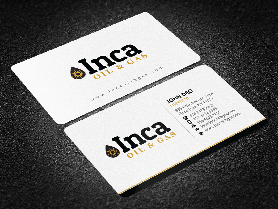 Business Card Design by Brand aid for Inca Oil and Gas | Design #19668524