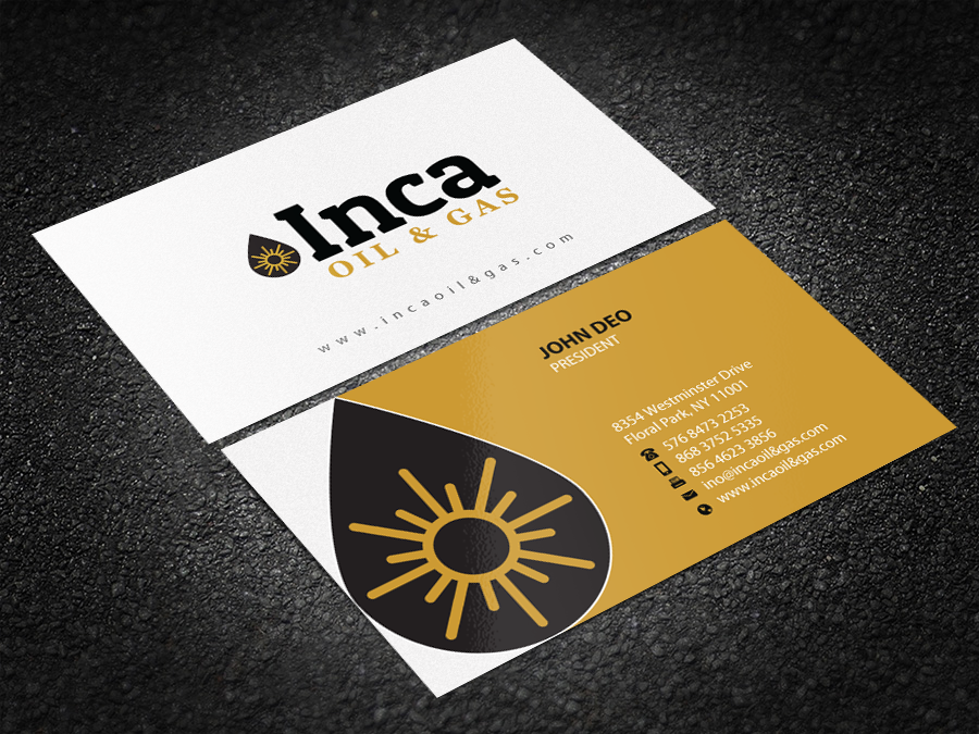 Business Card Design by Brand aid for Inca Oil and Gas | Design #19668534