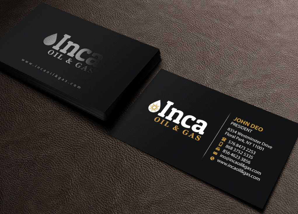 Visitenkarten-Design von Brand aid für Inca Oil and Gas | Design #19668581
