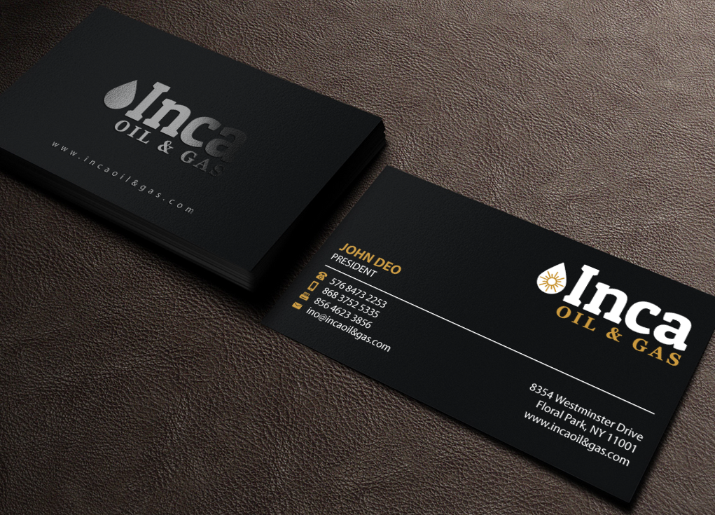 Visitenkarten-Design von Brand aid für Inca Oil and Gas | Design #19668612