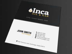 Visitenkarten-Design von chandrayaan.creative für Inca Oil and Gas | Design: #19668154