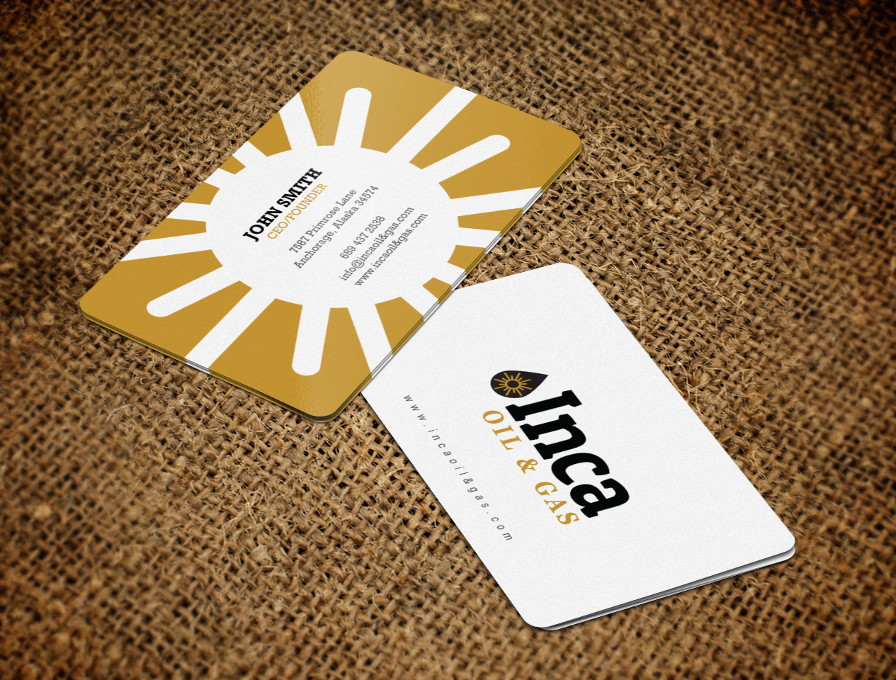Business Card Design by chandrayaan.creative for Inca Oil and Gas | Design #19668393