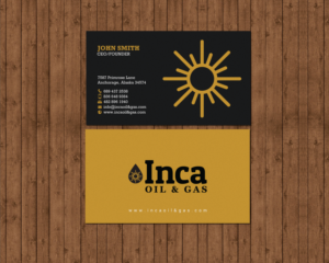 Business Card Design by chandrayaan.creative for Inca Oil and Gas | Design: #19668394