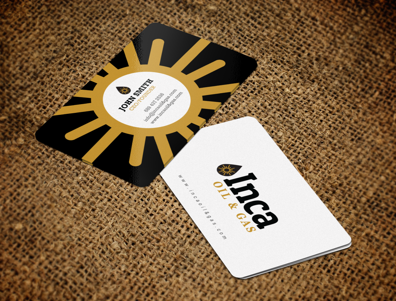 Business Card Design by chandrayaan.creative for Inca Oil and Gas | Design #19668396