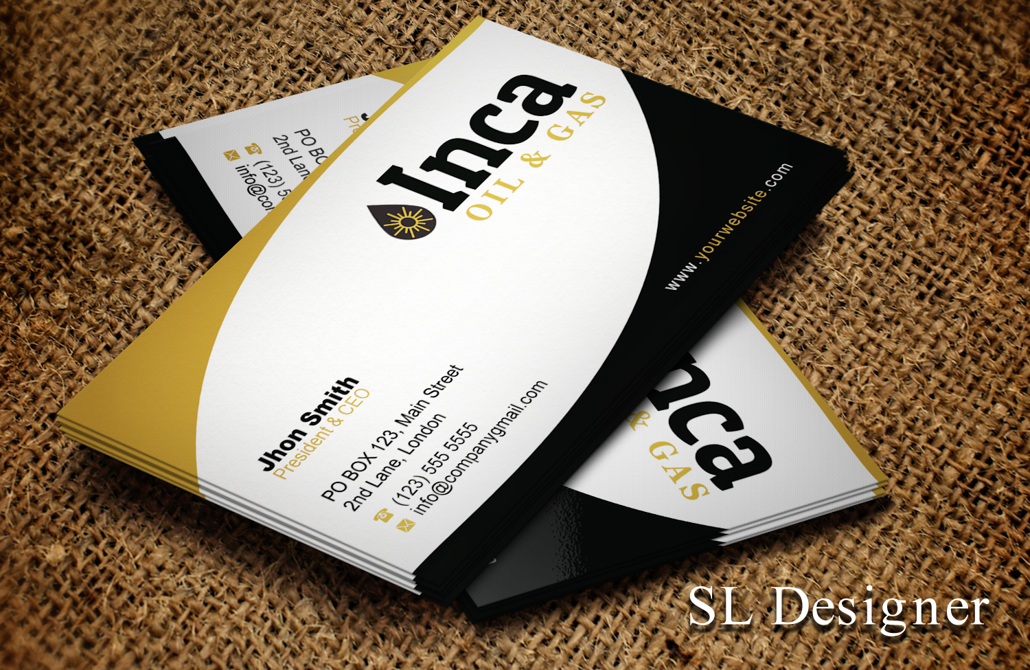 Visitenkarten-Design von SL Designer für Inca Oil and Gas | Design #19670929