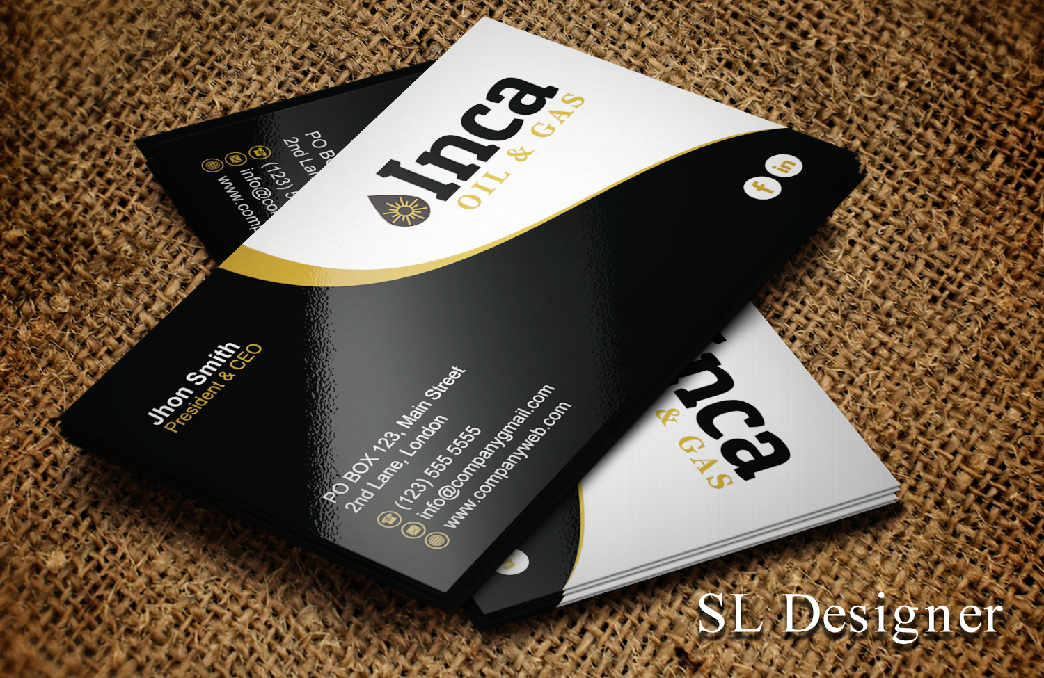 Visitenkarten-Design von SL Designer für Inca Oil and Gas | Design #19670930