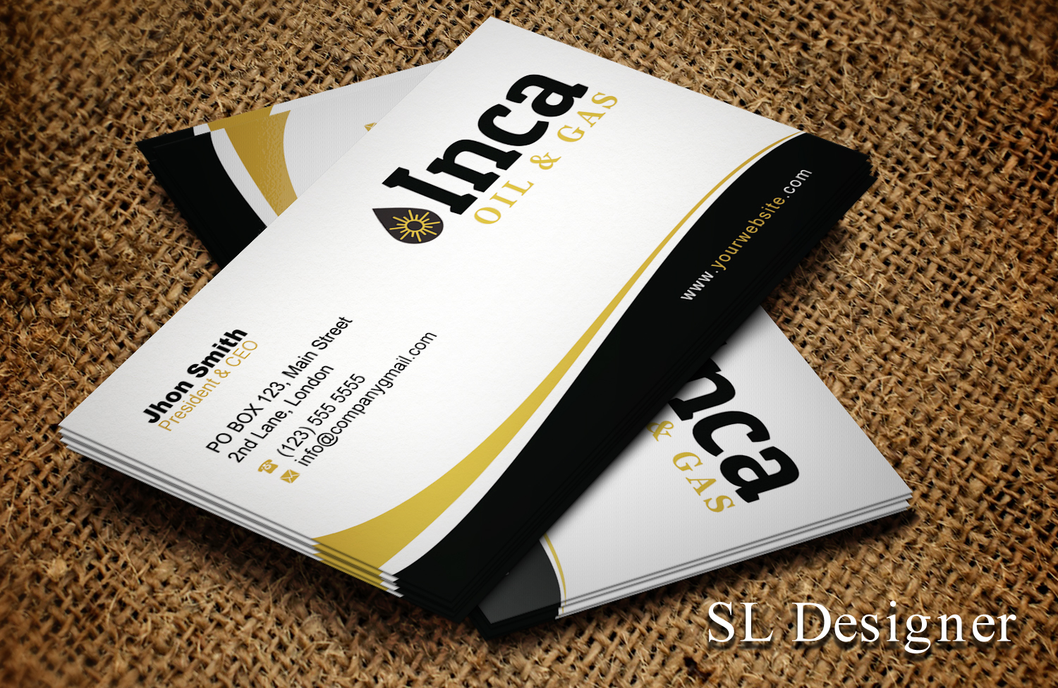 Visitenkarten-Design von SL Designer für Inca Oil and Gas | Design #19670931