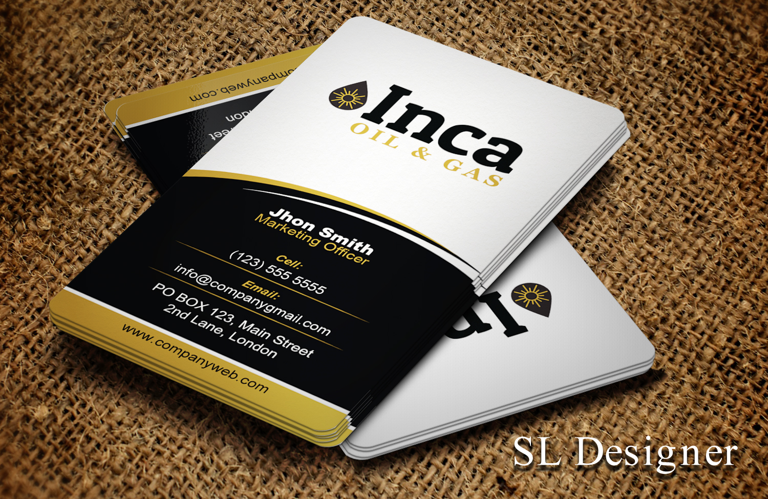 Visitenkarten-Design von SL Designer für Inca Oil and Gas | Design #19670933