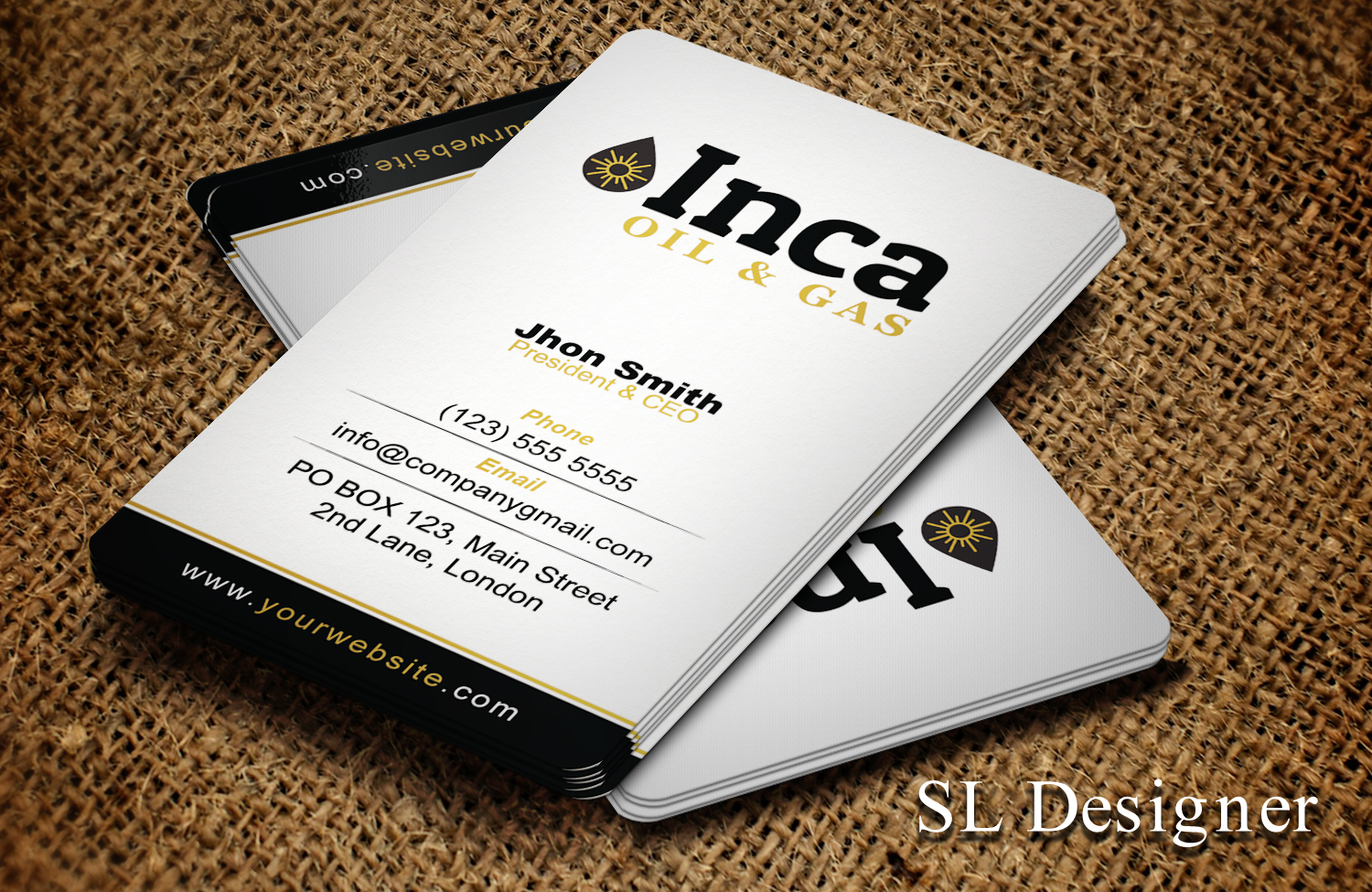 Design de Carte de Visite par SL Designer pour Inca Oil and Gas | Design #19670935