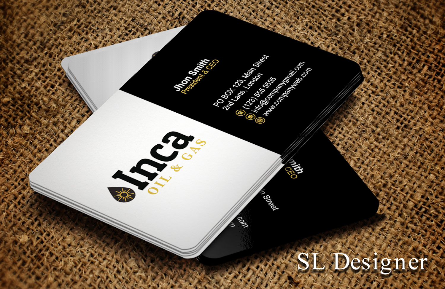 Visitenkarten-Design von SL Designer für Inca Oil and Gas | Design #19670939