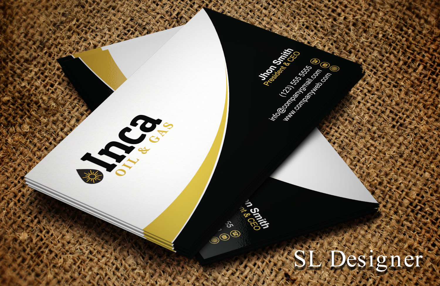 Visitenkarten-Design von SL Designer für Inca Oil and Gas | Design #19670941
