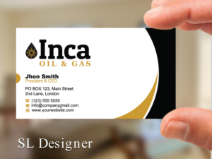 Design de Carte de Visite par SL Designer pour Inca Oil and Gas | Design : #19670945
