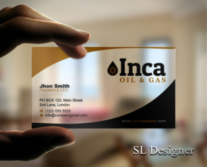 Visitenkarten-Design von SL Designer für Inca Oil and Gas | Design: #19670948