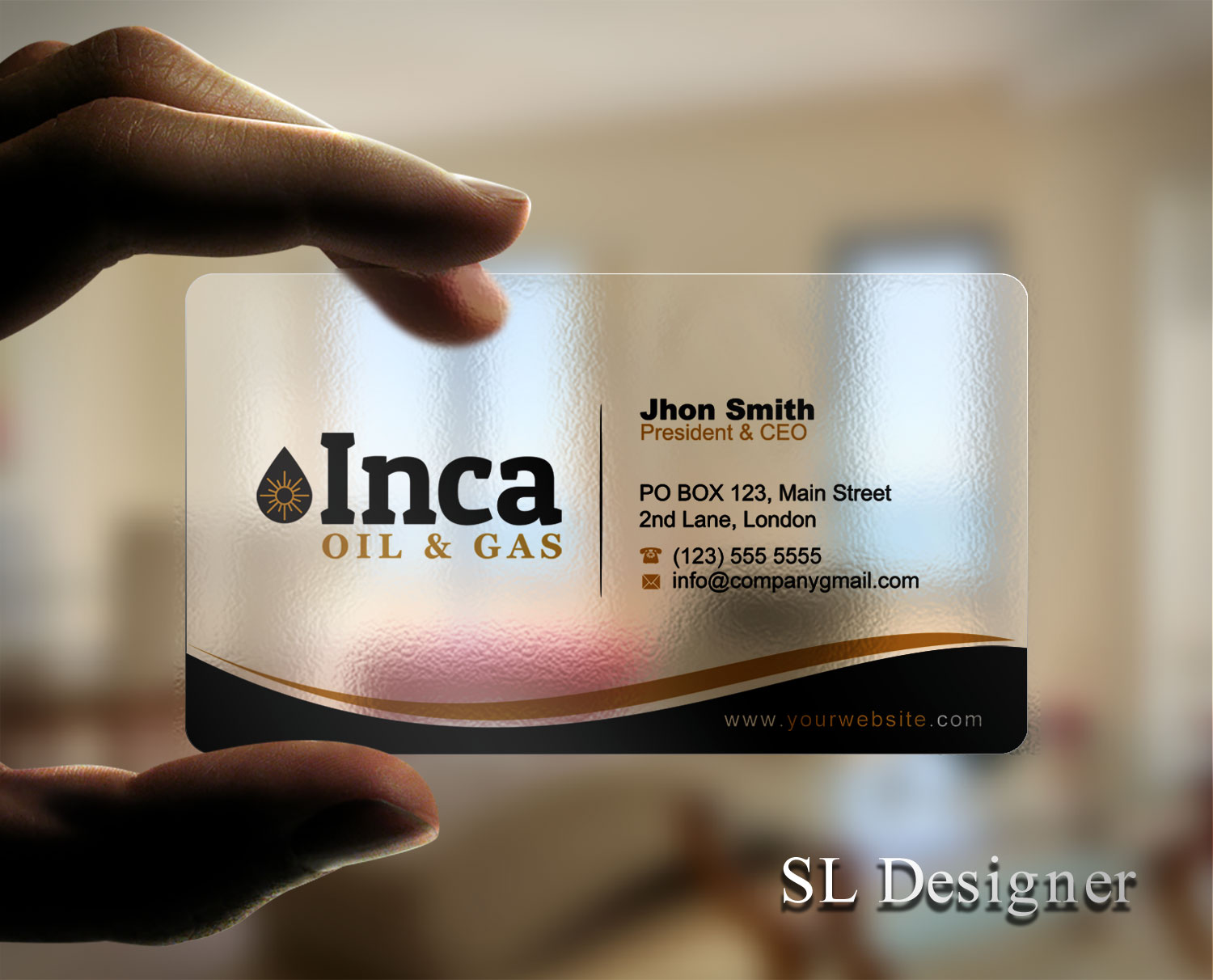 Visitenkarten-Design von SL Designer für Inca Oil and Gas | Design #19670949