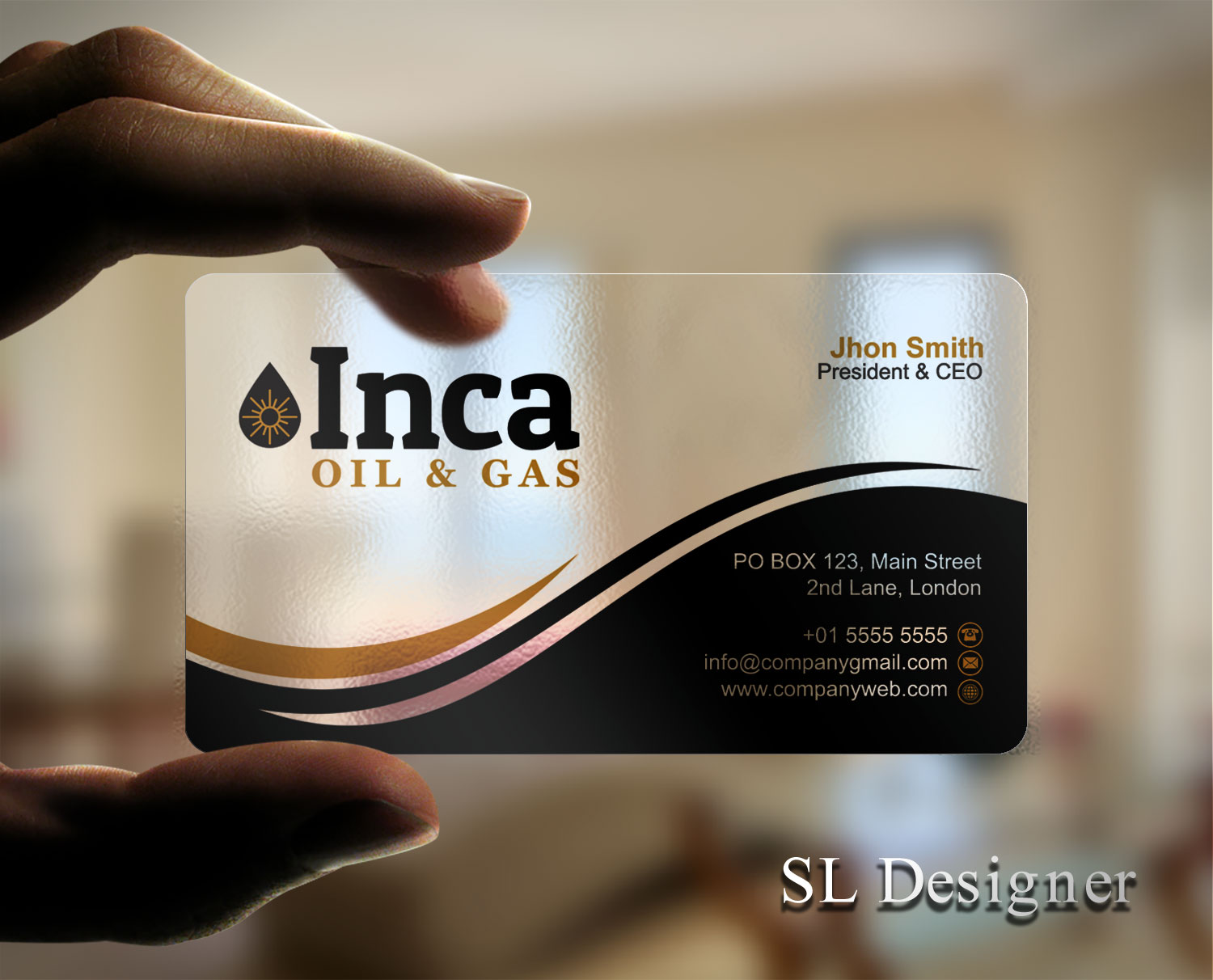 Business Card Design by SL Designer for Inca Oil and Gas | Design #19670952