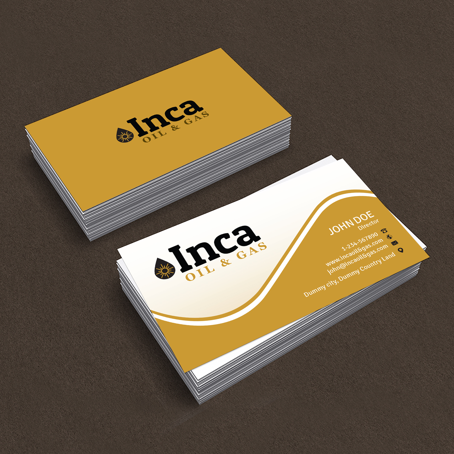 Design de Carte de Visite par Creative Jiniya pour Inca Oil and Gas | Design #19665595