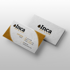 Design de Carte de Visite par Creative Jiniya pour Inca Oil and Gas | Design #19676596