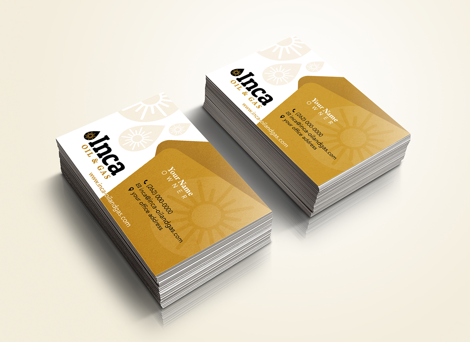 Business Card Design by dianpraditaputri for Inca Oil and Gas | Design #19679851