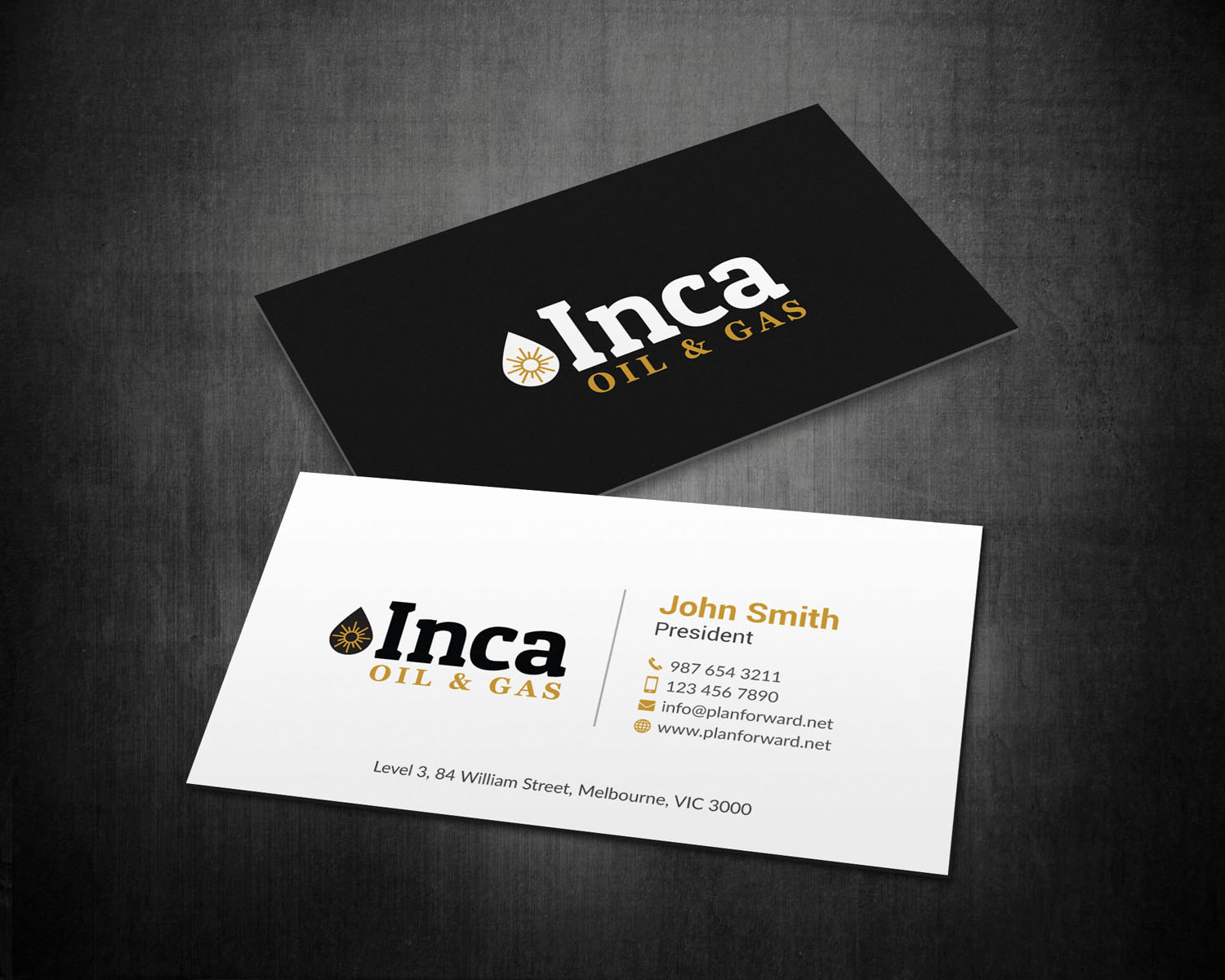 Visitenkarten-Design von mdreyad für Inca Oil and Gas | Design #19666128