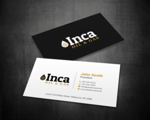 Business Card Design by mdreyad for Inca Oil and Gas | Design: #19666128