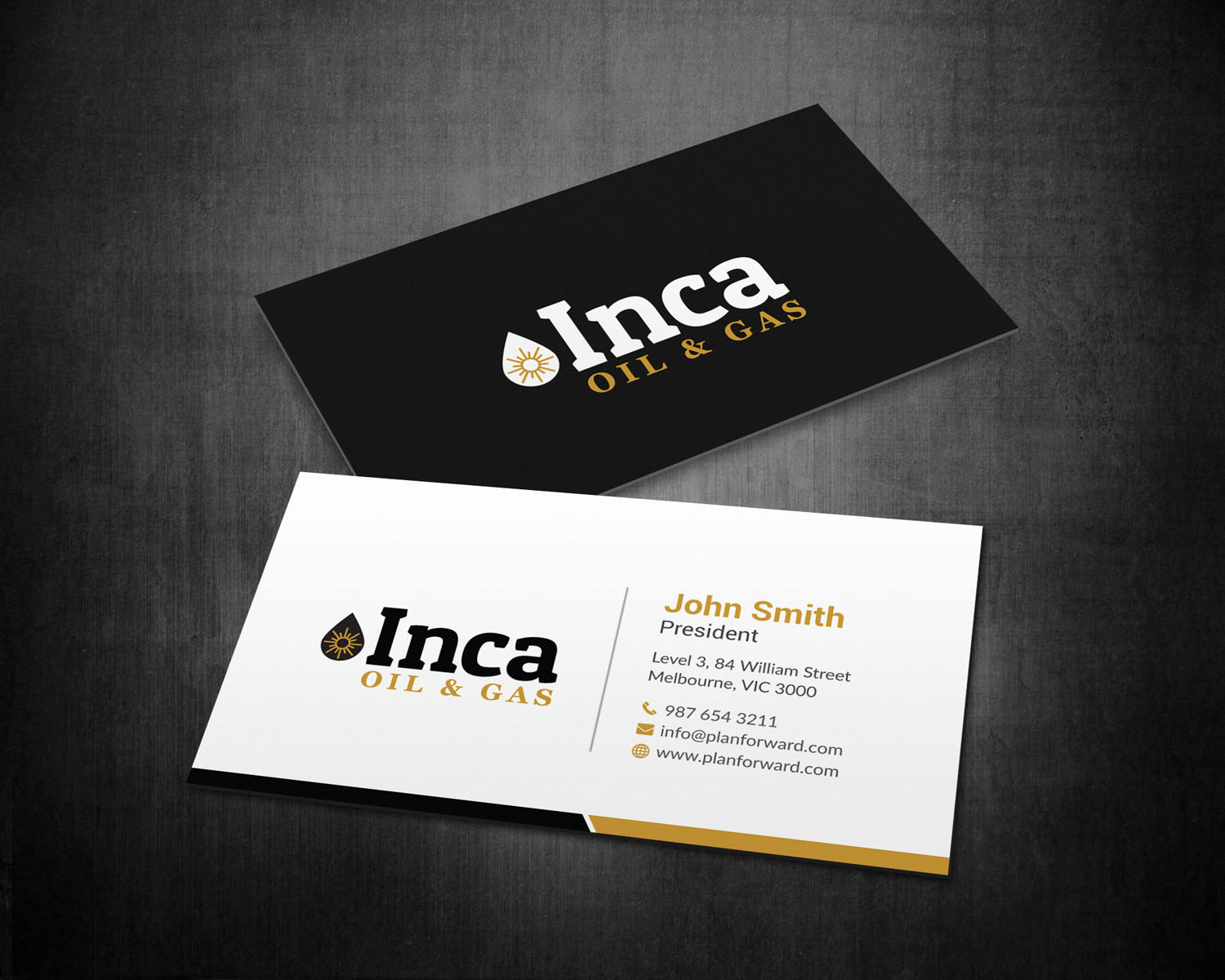 Visitenkarten-Design von mdreyad für Inca Oil and Gas | Design #19666132