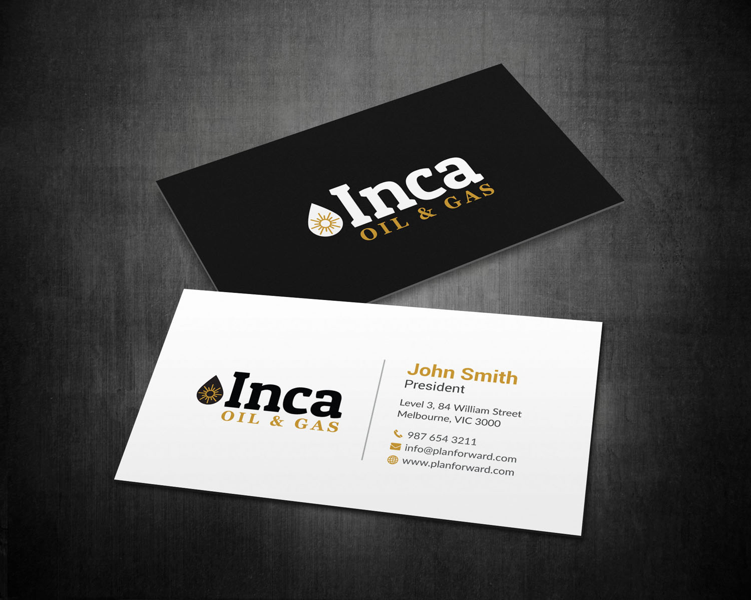 Visitenkarten-Design von mdreyad für Inca Oil and Gas | Design #19666150