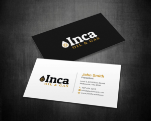 Business Card Design by mdreyad for Inca Oil and Gas | Design: #19666150