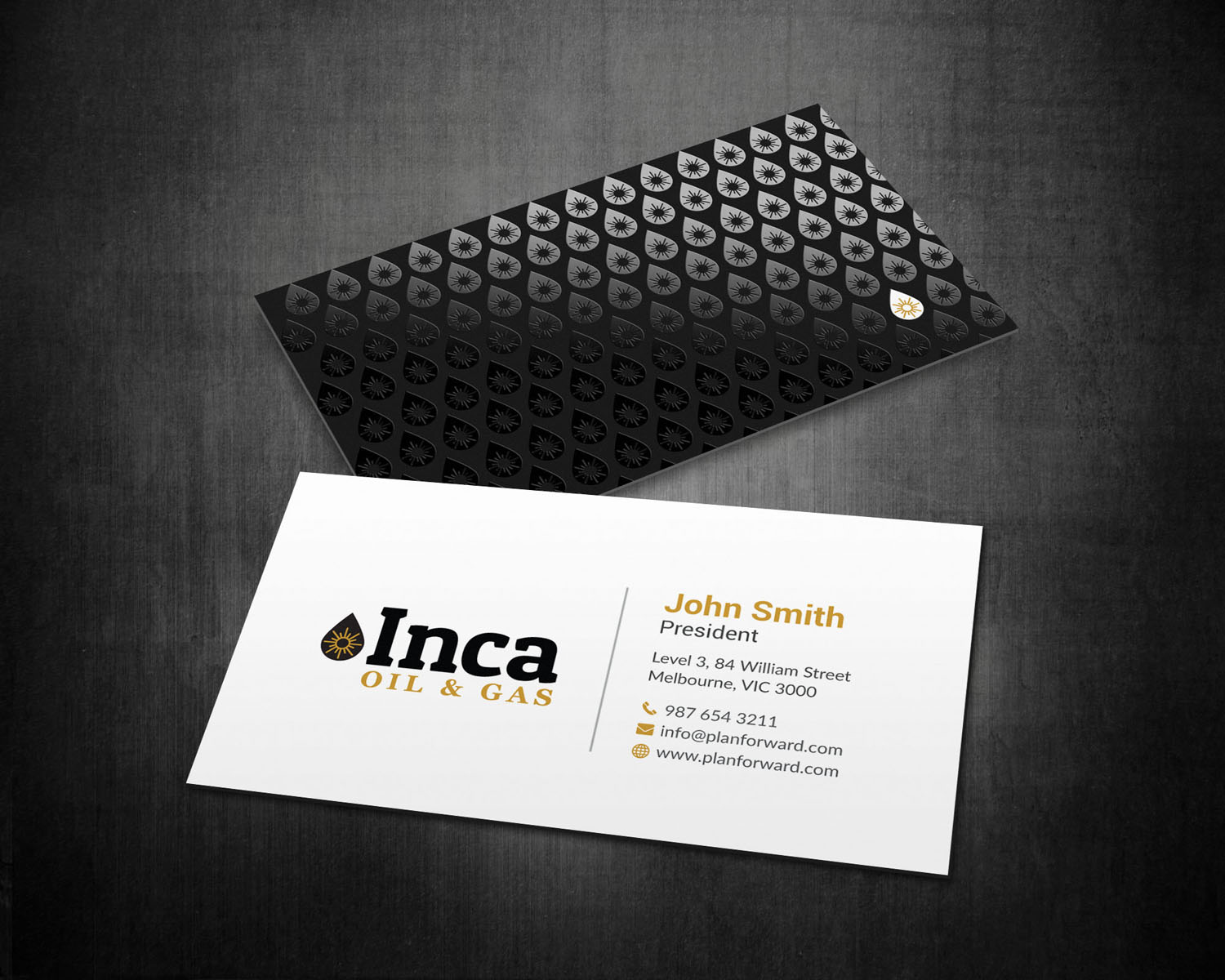 Visitenkarten-Design von mdreyad für Inca Oil and Gas | Design #19666154