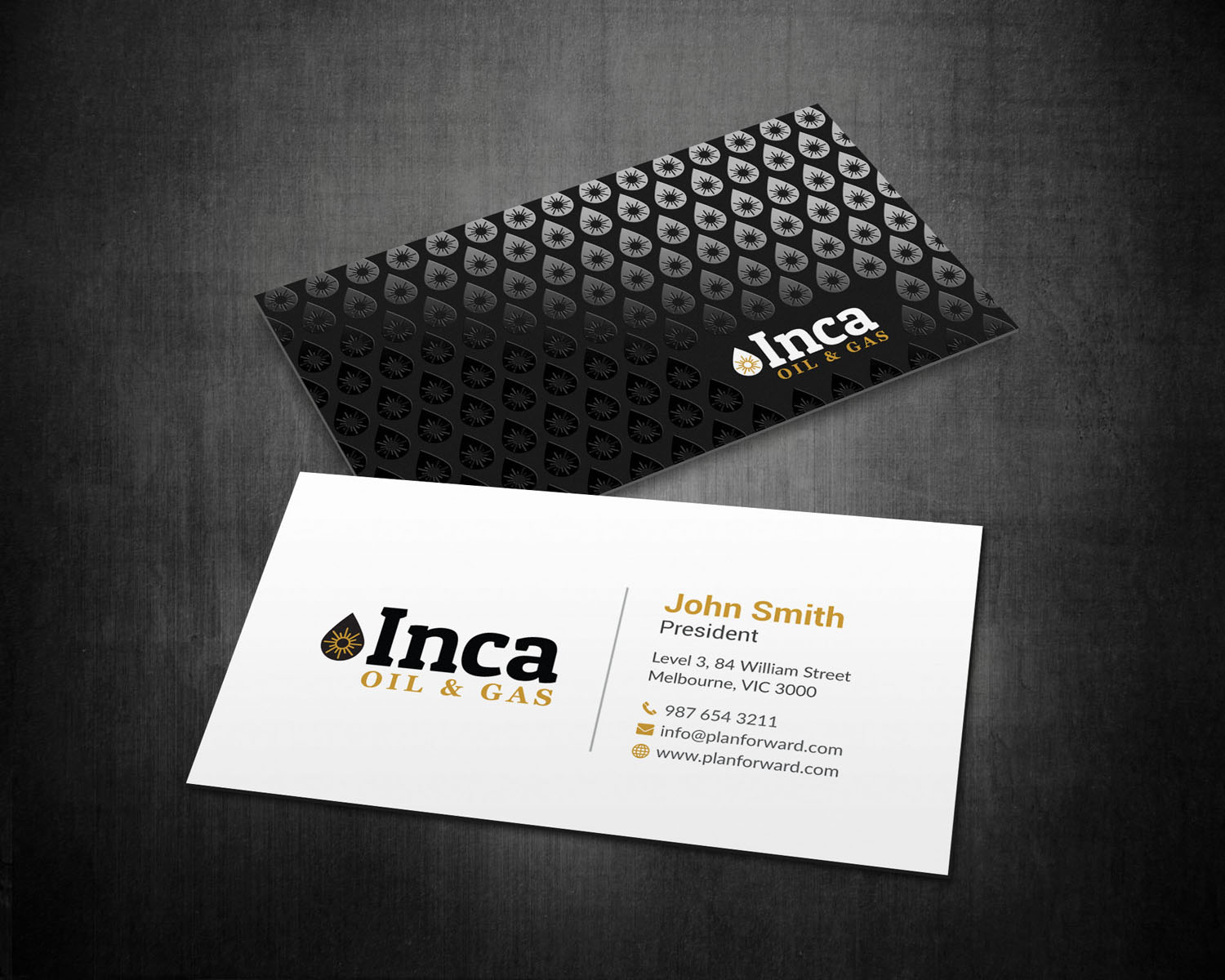 Visitenkarten-Design von mdreyad für Inca Oil and Gas | Design #19666158