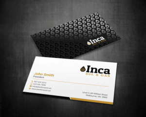 Business Card Design by mdreyad for Inca Oil and Gas | Design: #19666166