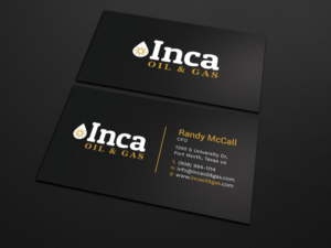 Business Card Design by Tripti Ranjan Gain for Inca Oil and Gas | Design: #19667792