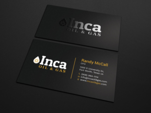 Business Card Design by Tripti Ranjan Gain for Inca Oil and Gas | Design: #19667793