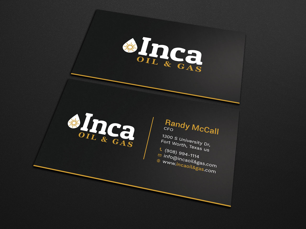 Visitenkarten-Design von Tripti Ranjan Gain für Inca Oil and Gas | Design #19667794