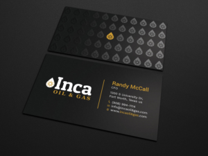 Business Card Design by Tripti Ranjan Gain for Inca Oil and Gas | Design: #19667801