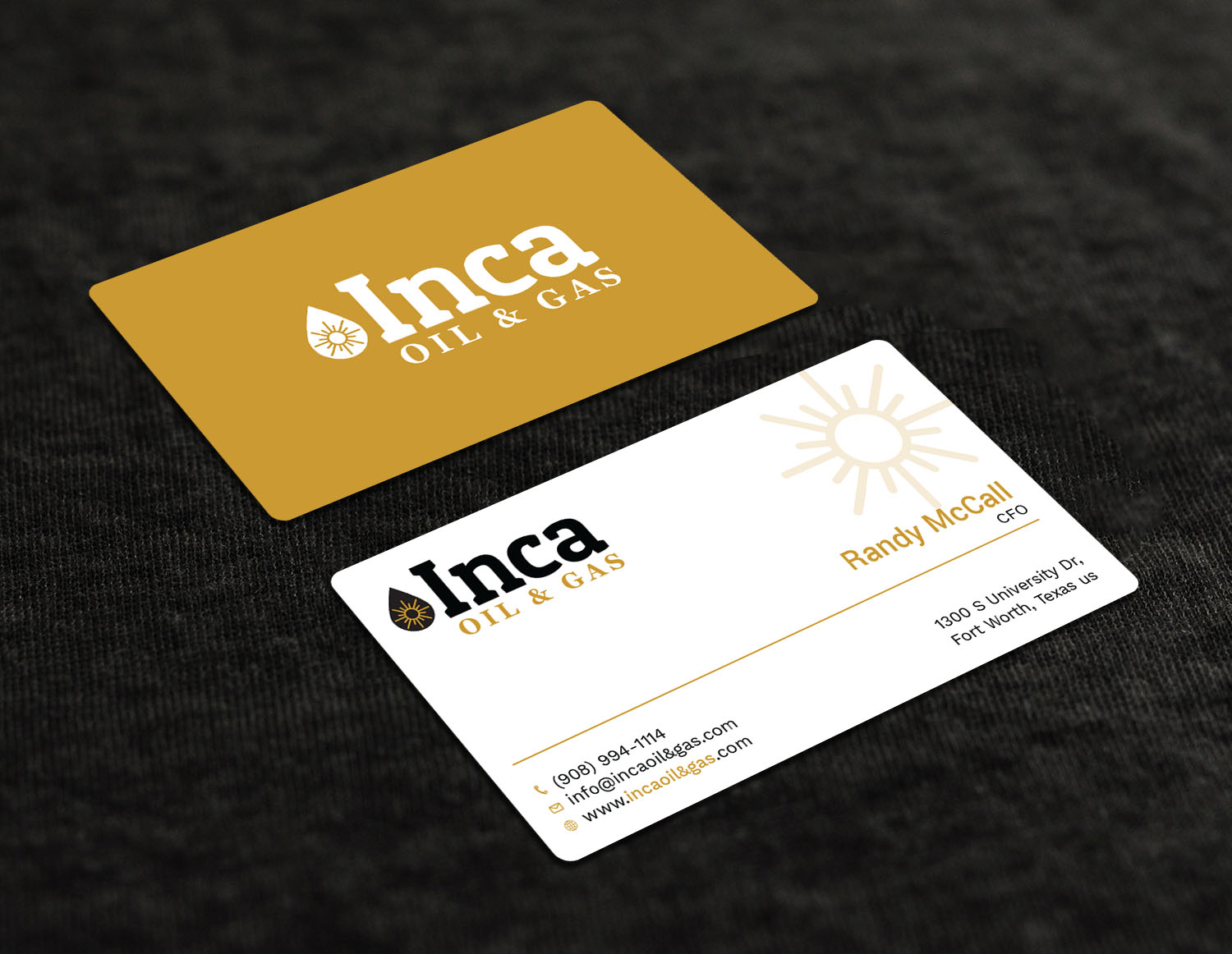 Visitenkarten-Design von Tripti Ranjan Gain für Inca Oil and Gas | Design #19667810