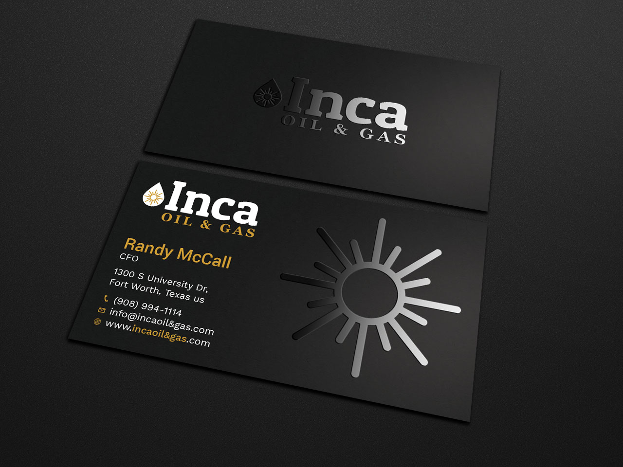 Visitenkarten-Design von Tripti Ranjan Gain für Inca Oil and Gas | Design #19667814