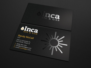 Business Card Design by Tripti Ranjan Gain for Inca Oil and Gas | Design: #19667814