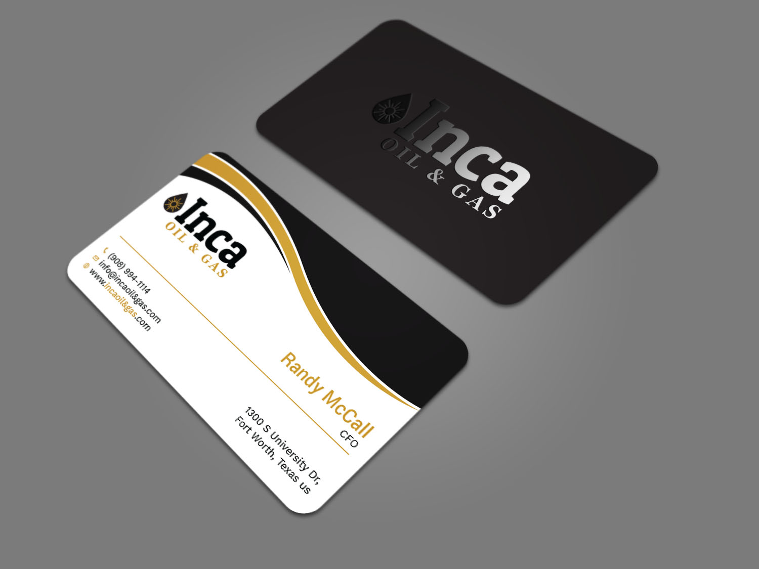 Business Card Design by Tripti Ranjan Gain for Inca Oil and Gas | Design #19667823
